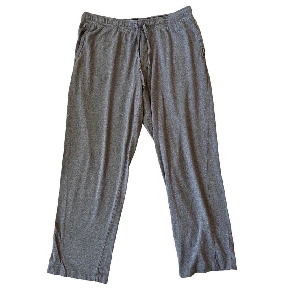 Eddie Bauer Mens TL Tall Gray Cotton Lounge Pajama Pants Drawstring Pockets
